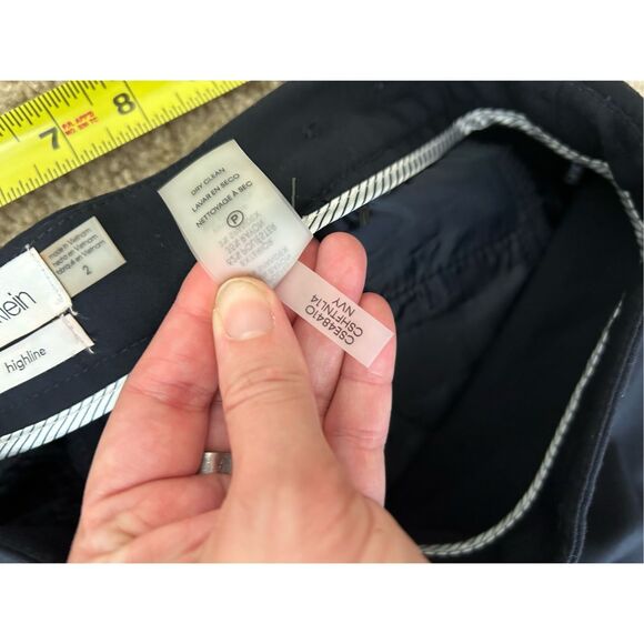 Calvin Klein Highline Navy Blue Ankle-Length Dress Pants, Size 2, MSRP $69 - Picture 5 of 7